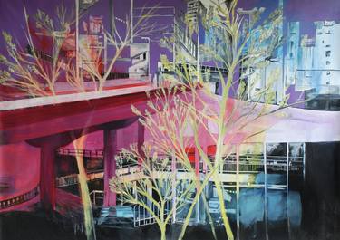 Print of Abstract Expressionism Cities Paintings by Ana Abregú