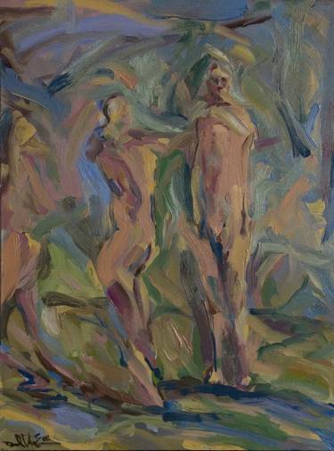 Original Impressionism Nude Paintings by David Van Everen