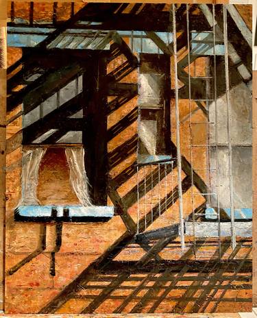 Original Expressionism Architecture Paintings by Lawrence Aarons