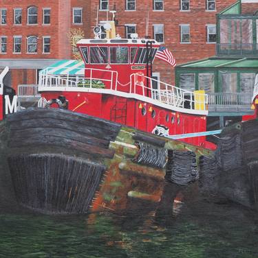 Print of Photorealism Boat Paintings by Steven Fleit