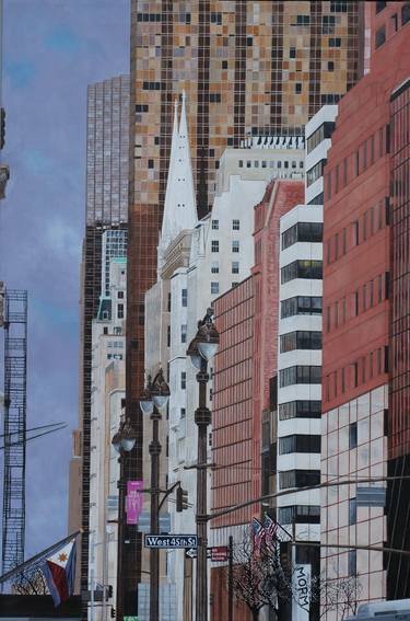 Original Photorealism Cities Paintings by Steven Fleit