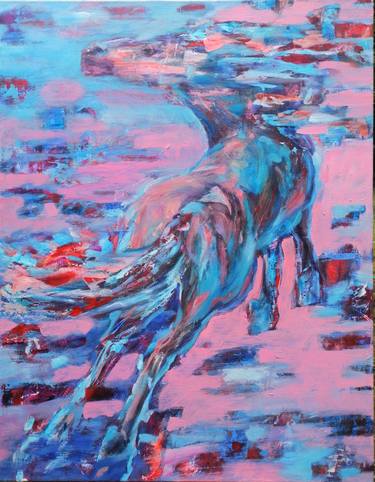 Original Expressionism Horse Paintings by Anna Bartnicka
