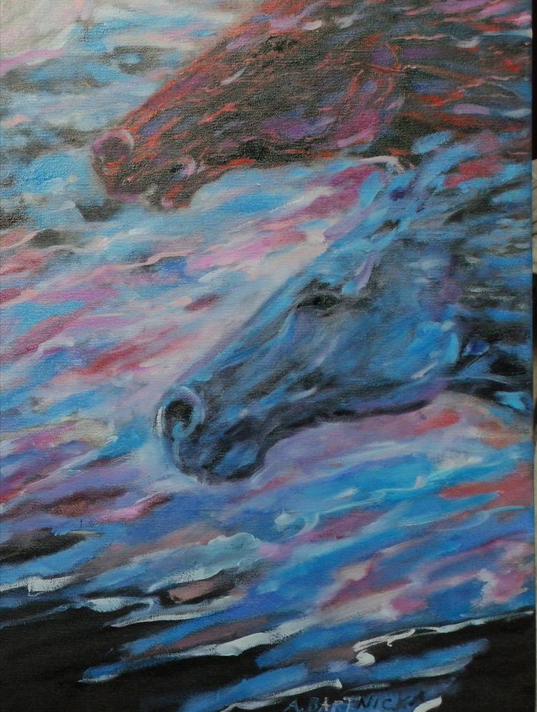 Original Horse Painting by Anna Bartnicka