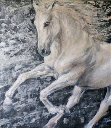 Original Expressionism Horse Paintings by Anna Bartnicka