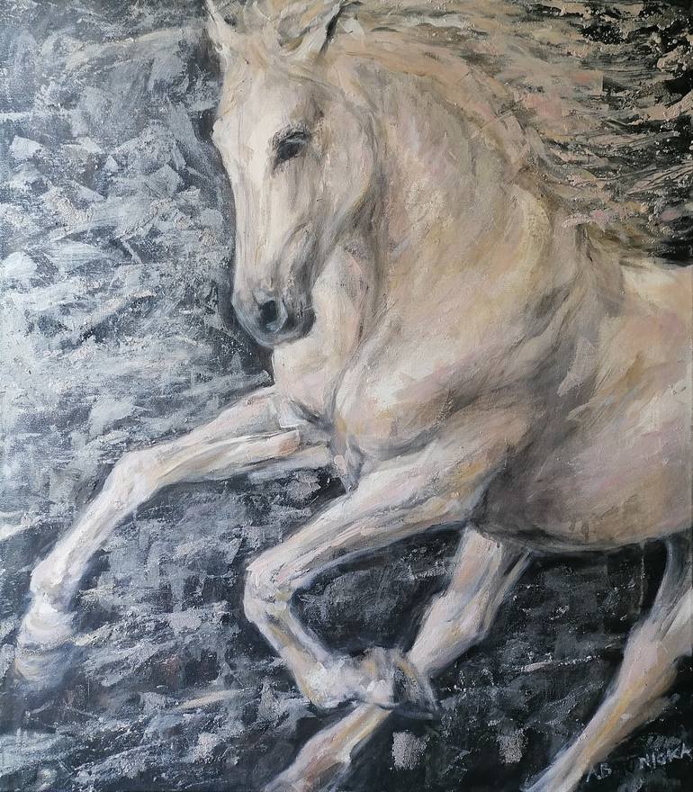 Original Horse Painting by Anna Bartnicka