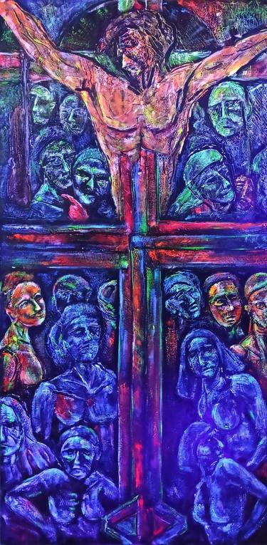 Original Figurative Religion Paintings by Michael Jiliak