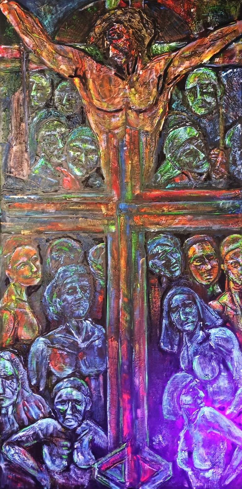 Original Figurative Religion Painting by Michael Jiliak