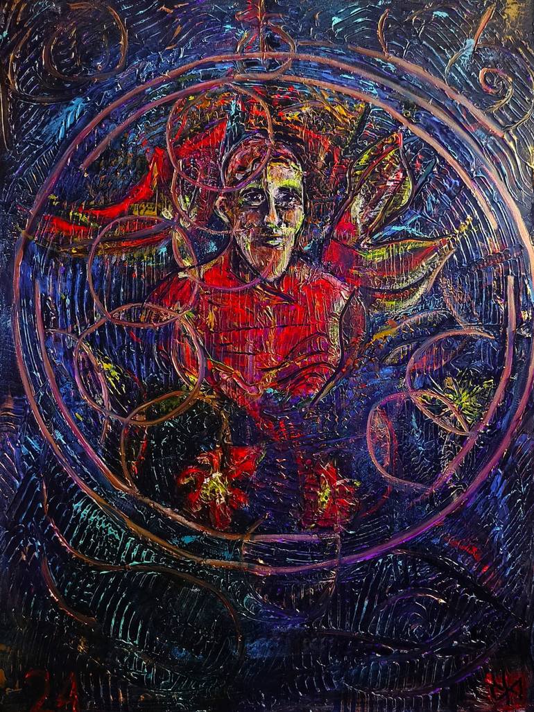 Original Figurative Religion Painting by Michael Jiliak