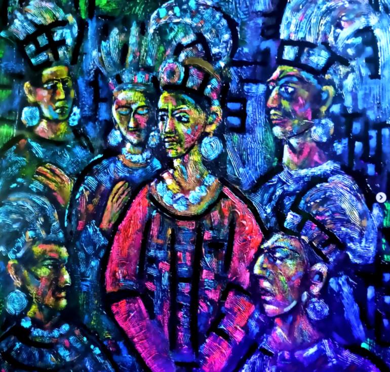 Original Figurative People Painting by Michael Jiliak