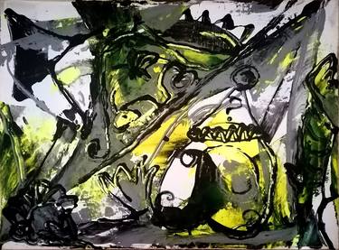Original Abstract Expressionism People Paintings by Amaurys Marange