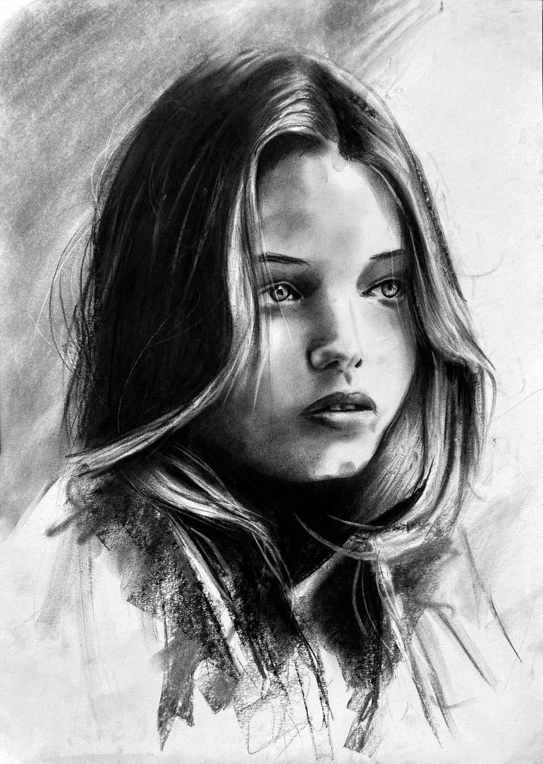 Draw realistic charcoal portraits by Denny Stoekenbroek - Trendy Art Ideas