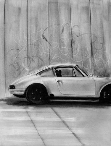 Original Black & White Car Drawings by Denny Stoekenbroek