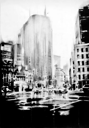 Print of Modern Cities Drawings by Denny Stoekenbroek