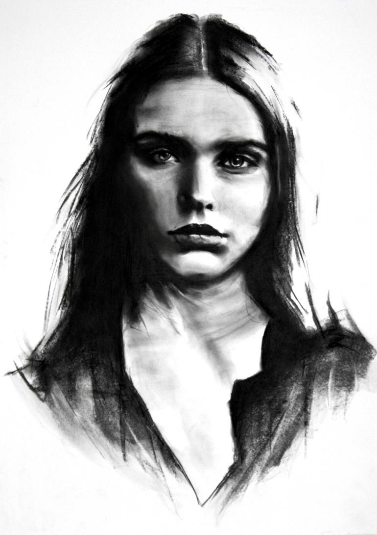 Cara Drawing By Denny Stoekenbroek 