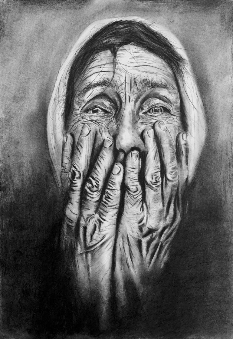 beautiful wrinkles Drawing by Denny Stoekenbroek Saatchi Art