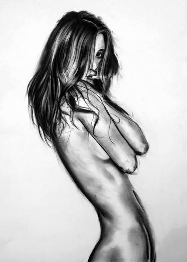 Original Portraiture Nude Drawings by Denny Stoekenbroek