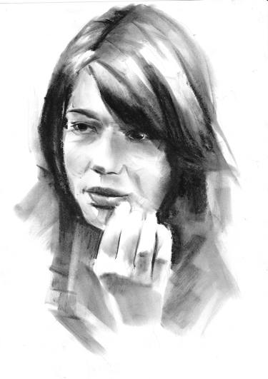 Print of Portraiture Portrait Drawings by Denny Stoekenbroek