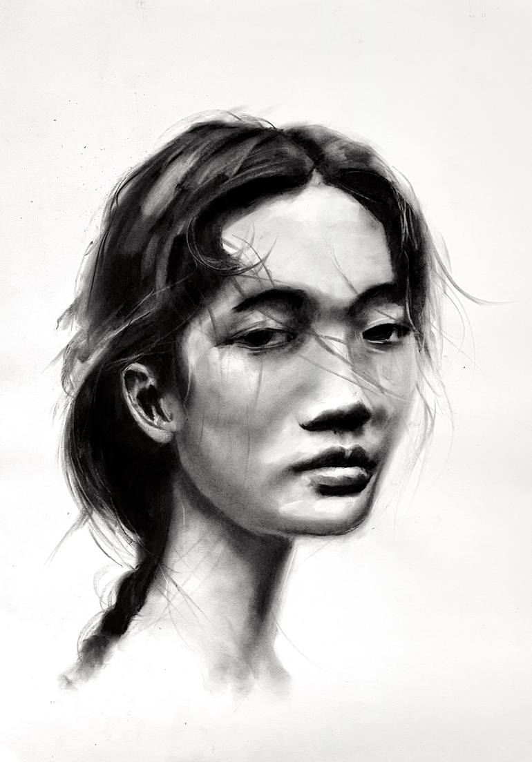 Draw realistic charcoal portraits by Denny Stoekenbroek - Trendy