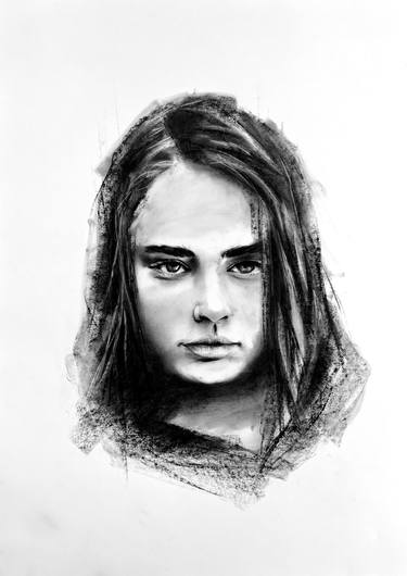 Original Realism Portrait Drawings by Denny Stoekenbroek