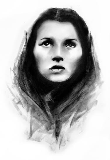 Original Realism Portrait Drawings by Denny Stoekenbroek
