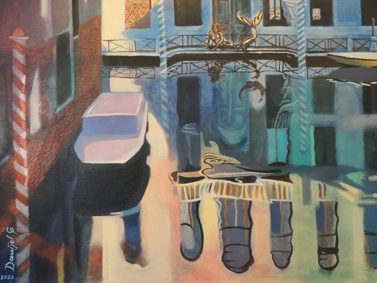 Original Modernism Fantasy Painting by Danijel Garić