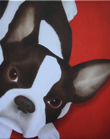 Print of Realism Dogs Paintings by Terri Meyers