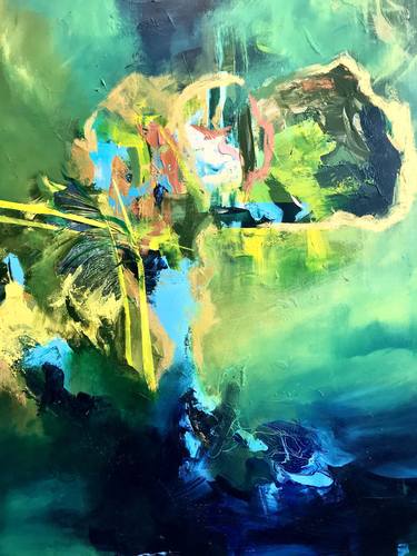 Original Abstract Expressionism Abstract Paintings by Abi Moffat