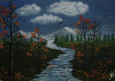 Original Landscape Painting by Marius Nitov