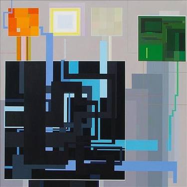 Original Abstract Geometric Paintings by Derek Leka