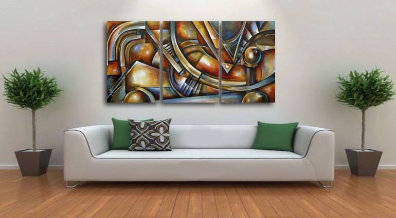 Original Geometric Painting by Michael Lang