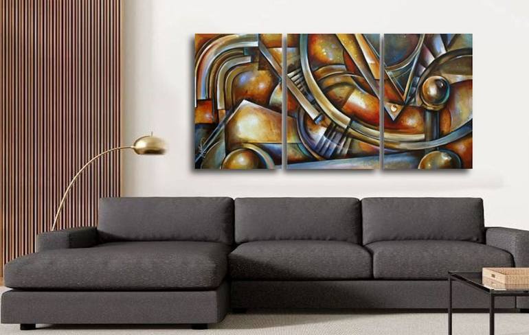 Original Geometric Painting by Michael Lang