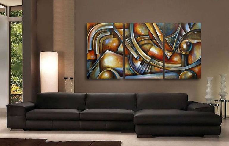 Original Geometric Painting by Michael Lang