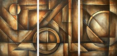 Original Art Deco Abstract Paintings by Michael Lang