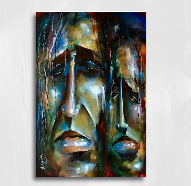 Original Expressionism Rural life Painting by Michael Lang