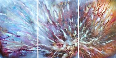 Original Abstract Expressionism Abstract Paintings by Michael Lang