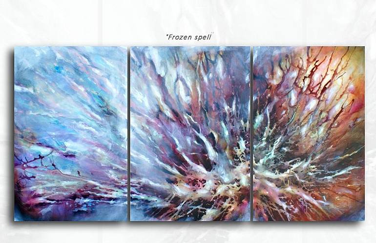 Original Abstract Expressionism Abstract Painting by Michael Lang