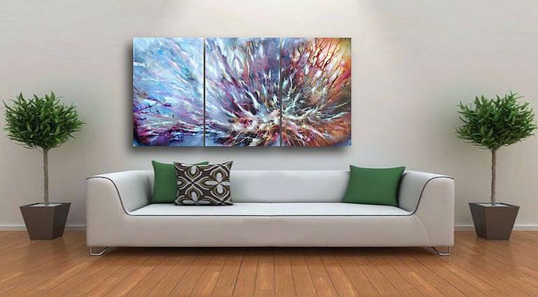 Original Abstract Expressionism Abstract Painting by Michael Lang