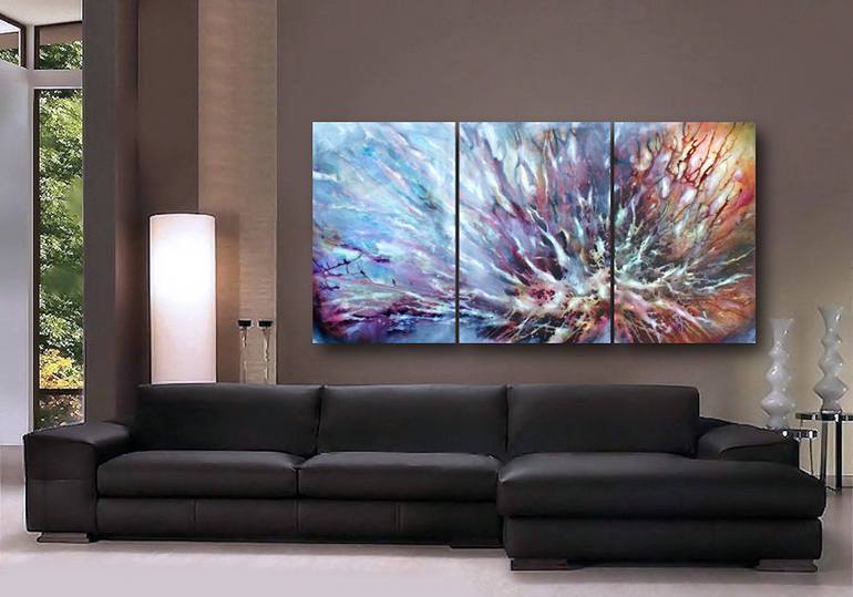 Original Abstract Expressionism Abstract Painting by Michael Lang