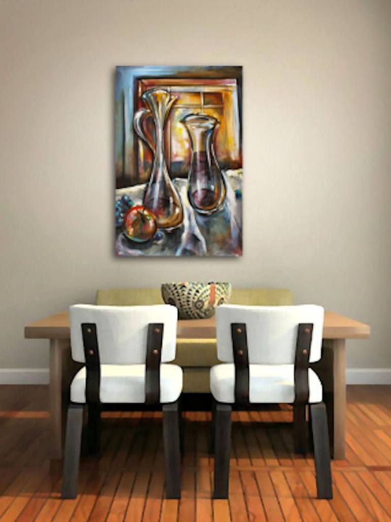 Original Expressionism Still Life Painting by Michael Lang