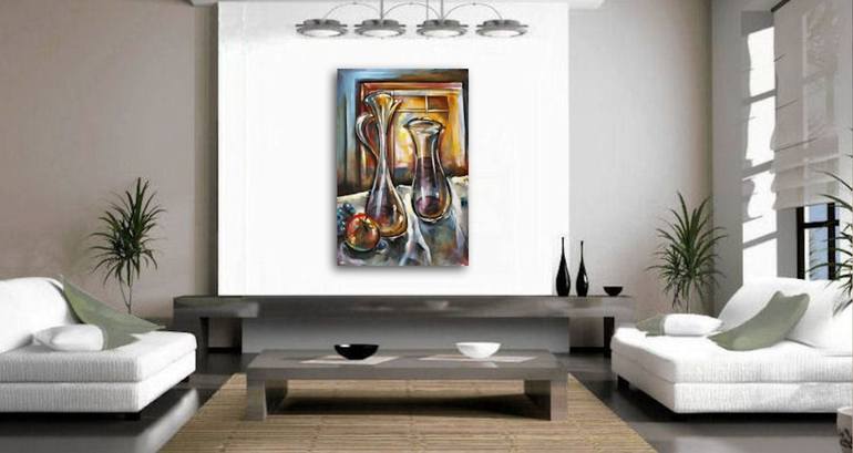 Original Expressionism Still Life Painting by Michael Lang