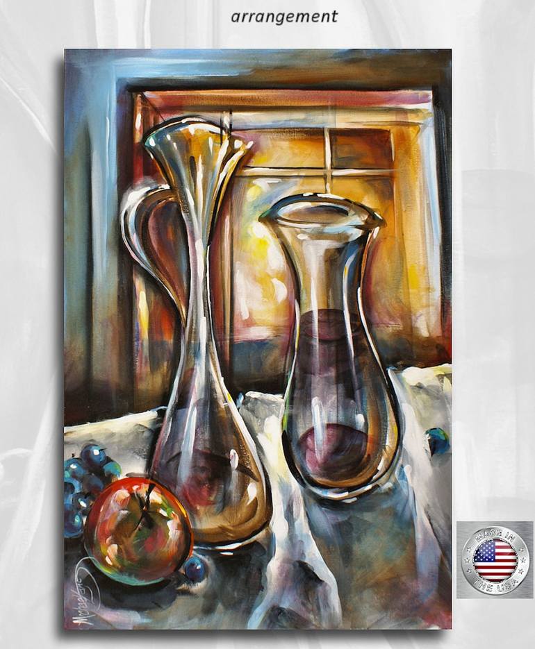 Original Expressionism Still Life Painting by Michael Lang