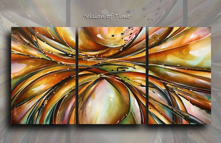 Original Abstract Expressionism Abstract Painting by Michael Lang