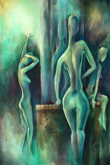 Print of Nude Paintings by Michael Lang