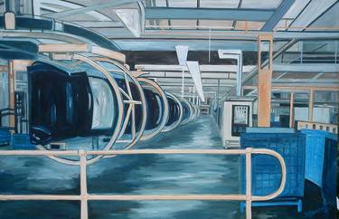 Original Expressionism Transportation Paintings by Sarah Moncrieff