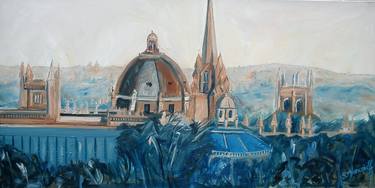 Sheldonian and St Mary's church, Oxford thumb