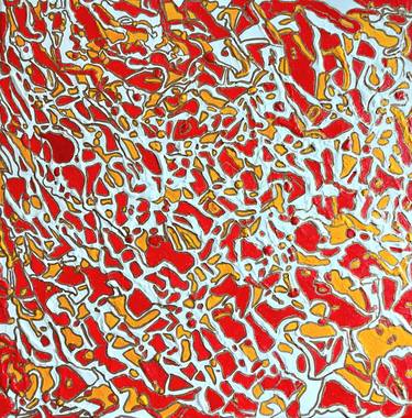 Original Cubism Abstract Painting by Romana Meissner