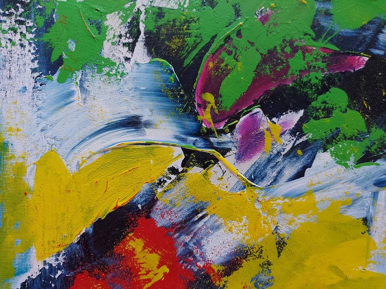 Original Abstract Expressionism Abstract Painting by Romana Meissner