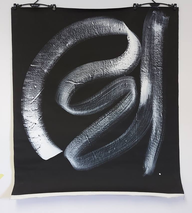 Original Minimalism Abstract Painting by Romana Meissner