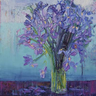 Original Fine Art Floral Paintings by hugh miller