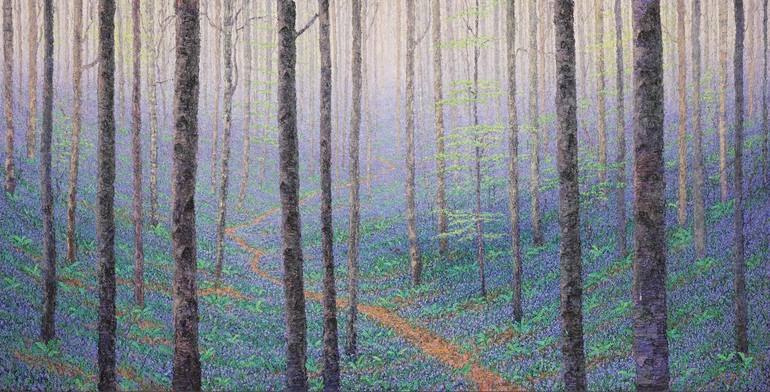 Original Expressionism Landscape Painting by hugh miller